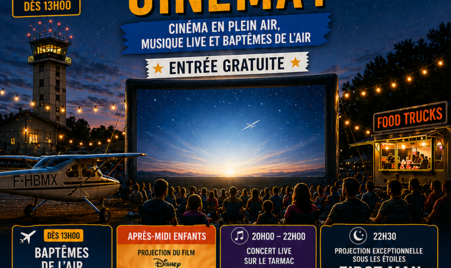 L’AÉRODROME FAIT SON CINÉMA !